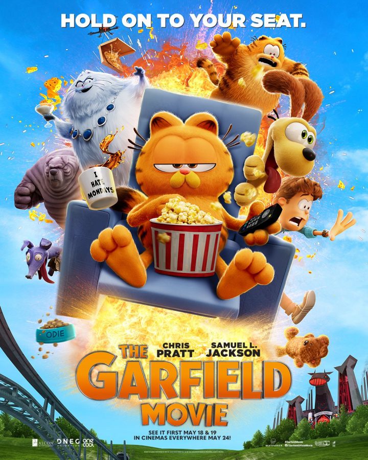 加菲猫动画电影发布正式海报，北美定档5.24上映